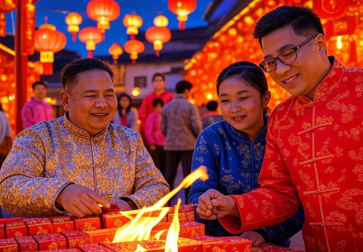 Jour de l'an chinois fête